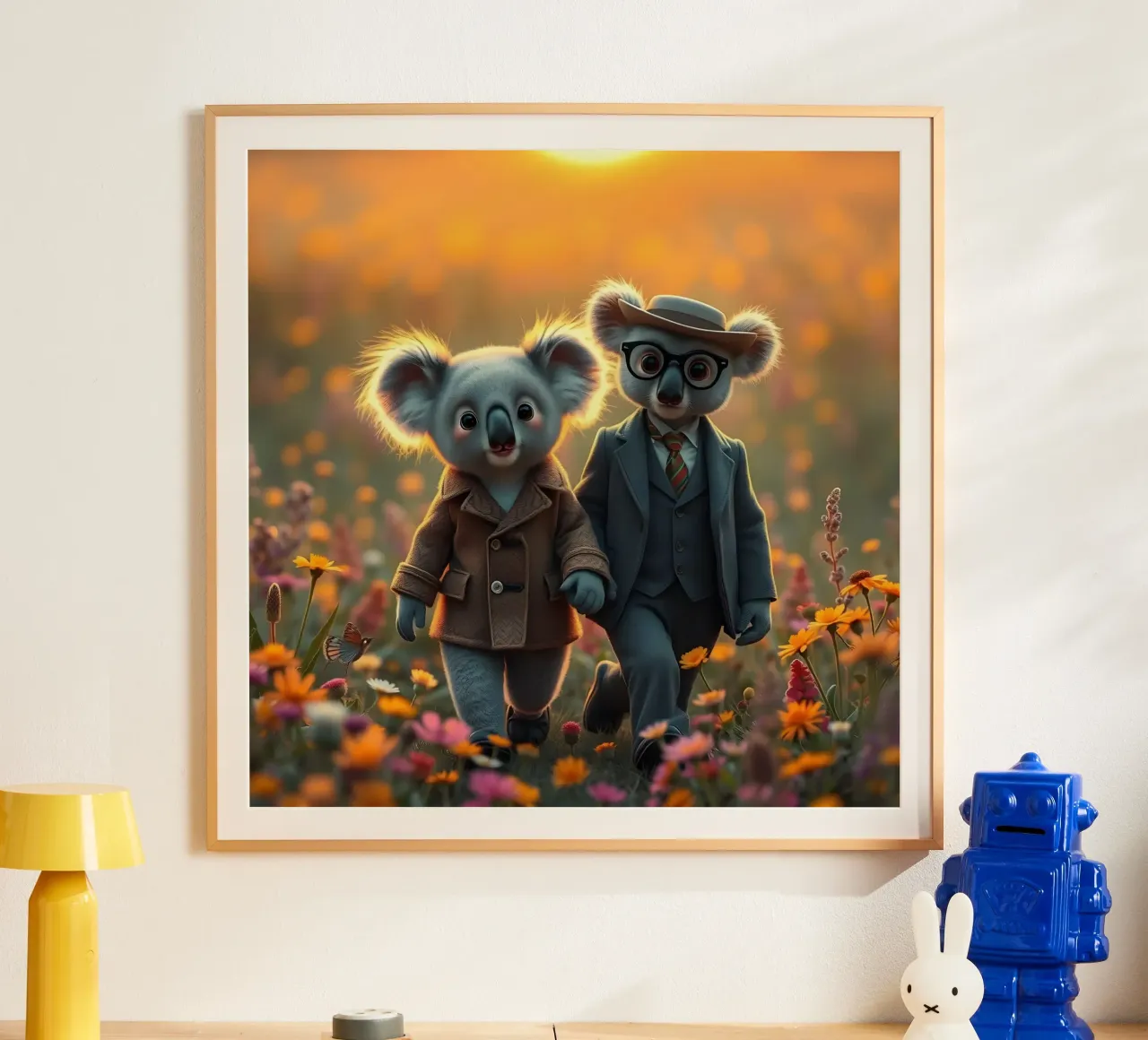 La coppia perfetta poster con telaio in legno da Anita's Dream