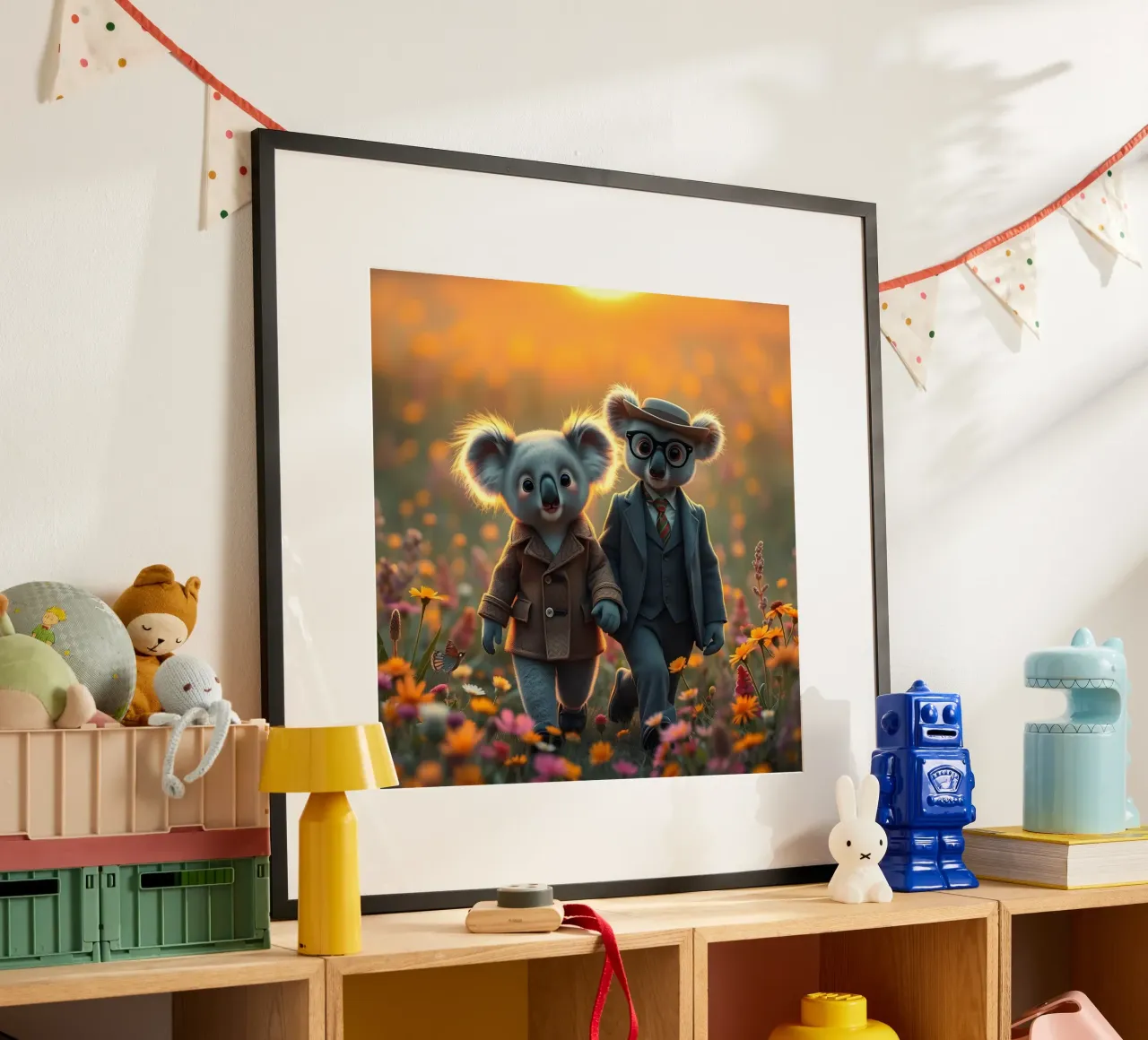 La coppia perfetta poster con telaio in legno da Anita's Dream