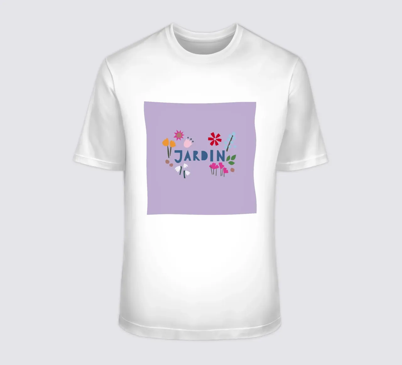Jardin Papercut flieder t-shirt da Iris Knabenschuh Design
