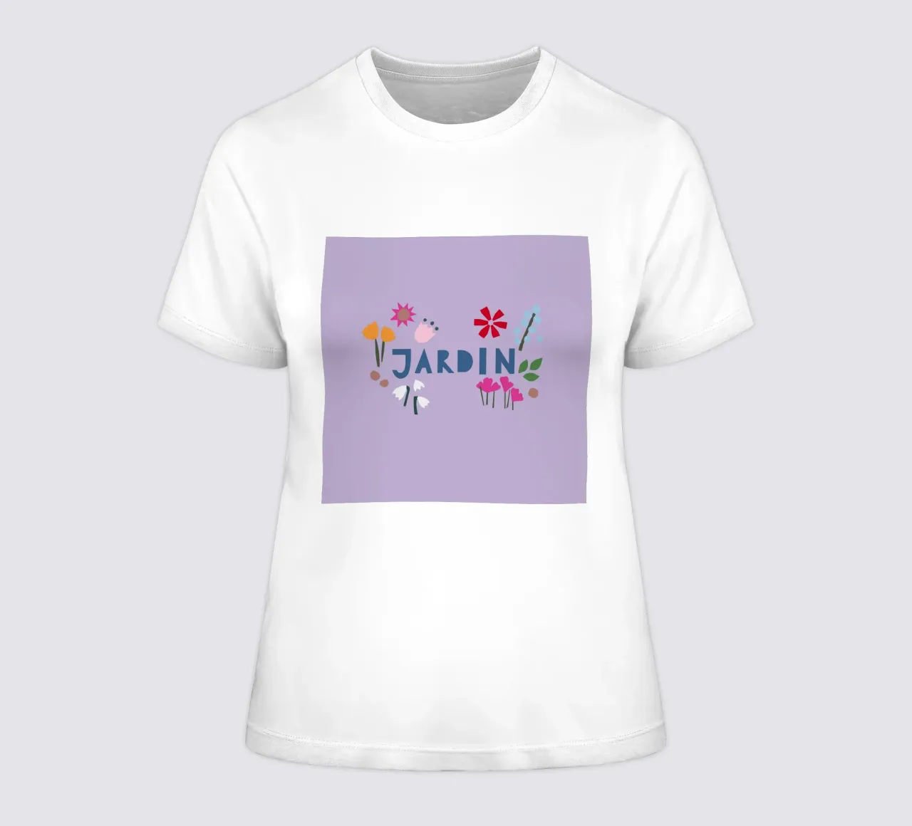 Jardin Papercut flieder Frauen T-Shirt von Iris Knabenschuh Design