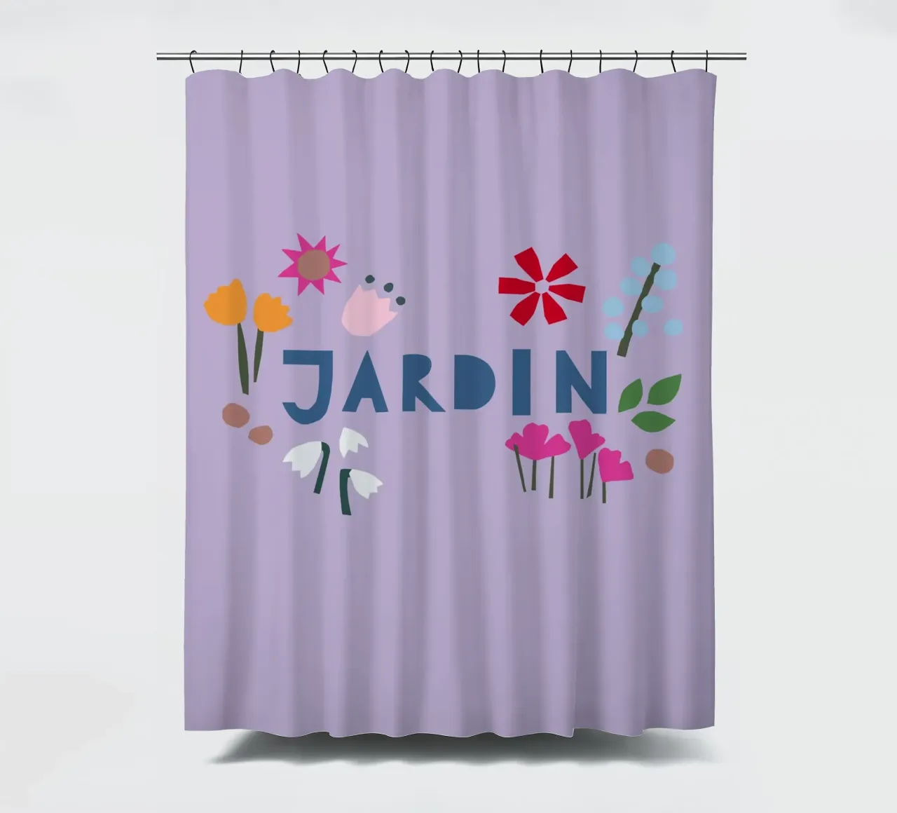 Jardin Papercut flieder tenda da doccia da Iris Knabenschuh Design