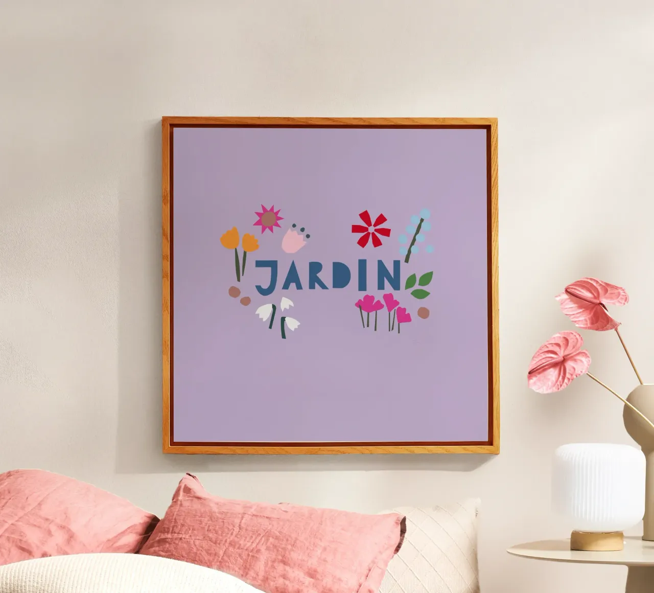 Jardin Papercut flieder plexiglass da Iris Knabenschuh Design