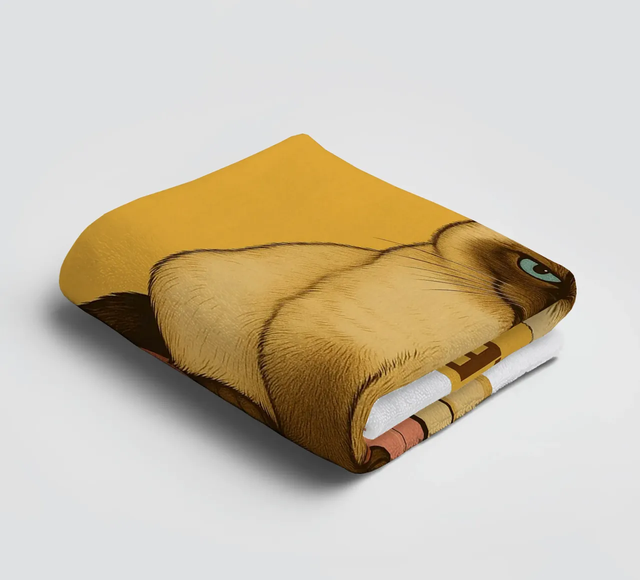 Put the Toilet Seat Down Cat Funny Bathroom towel by the gindils