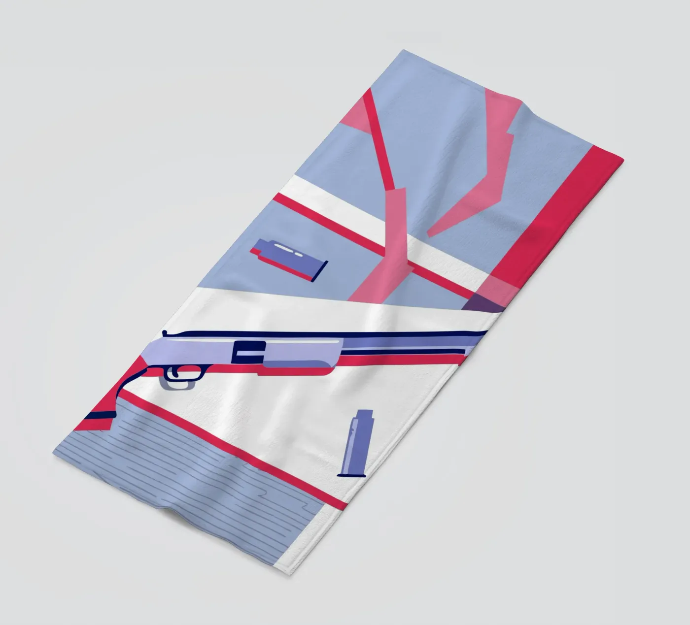 Shotgun Weapon beach towel by TODAY'S SHOP