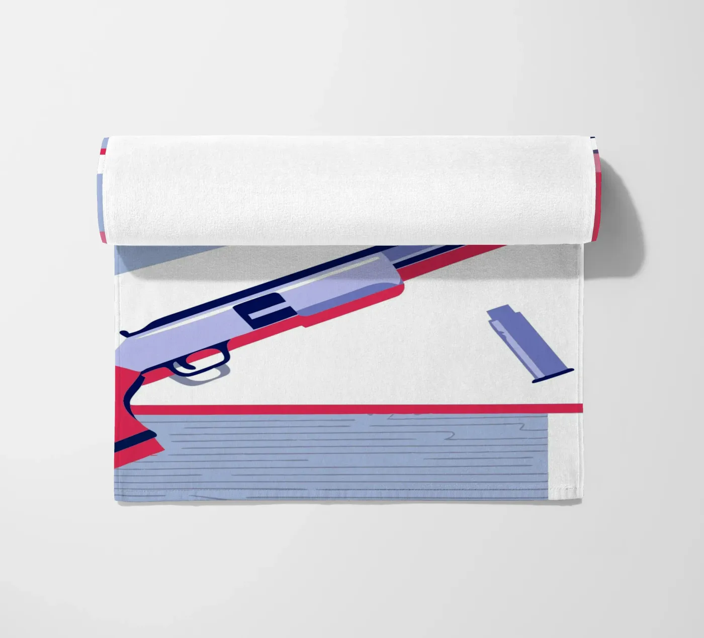 Shotgun Weapon beach towel by TODAY'S SHOP