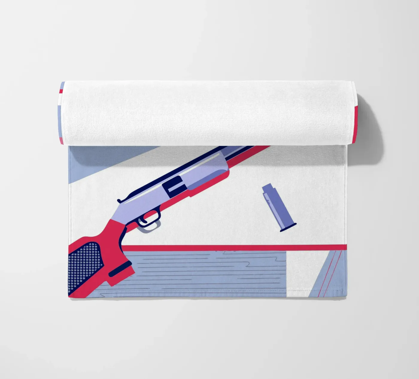 Shotgun Weapon beach towel by TODAY'S SHOP