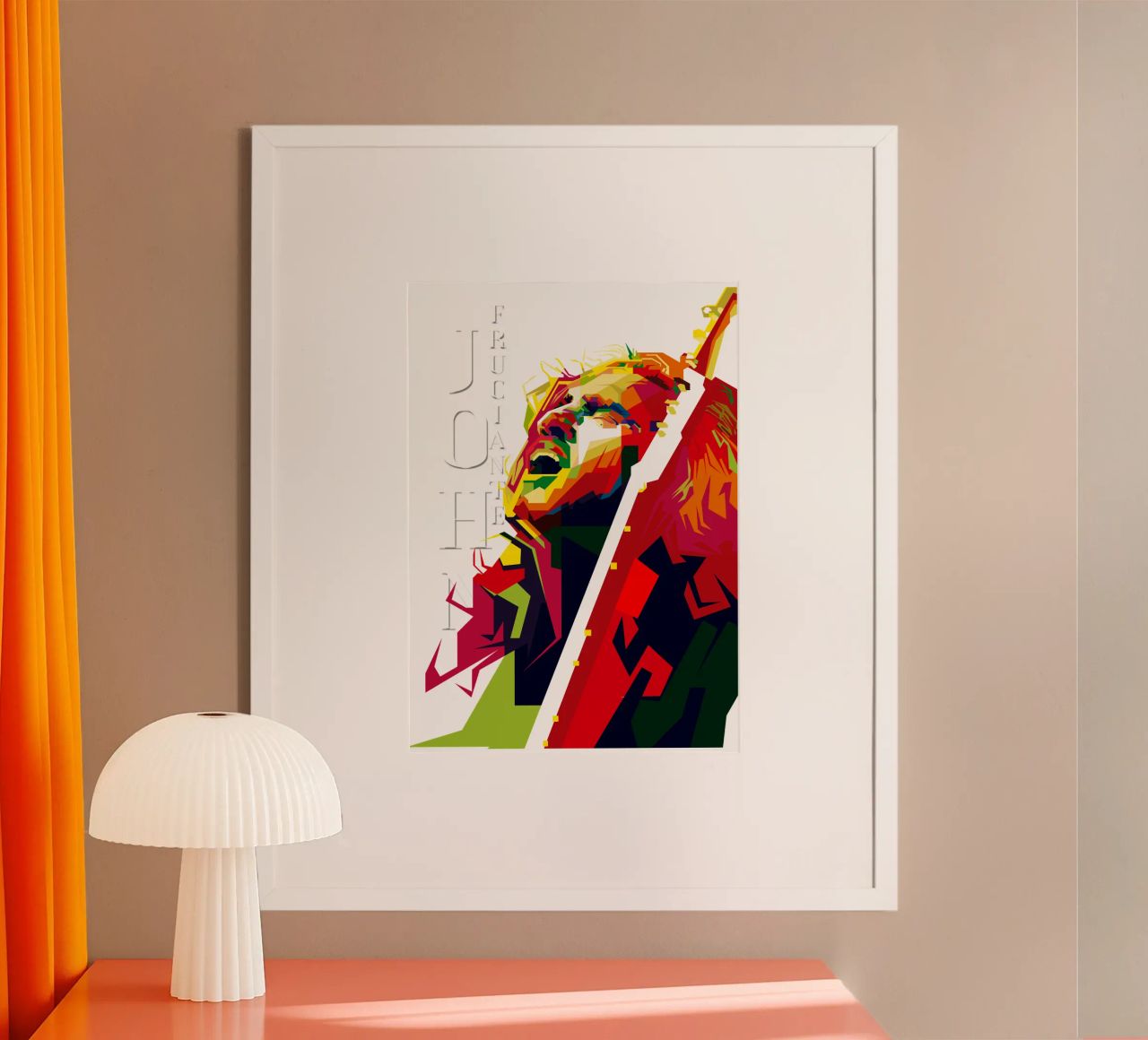 John Frusciante, guitariste du RHCP, en vogue aujourd'hui poster de Artkreator