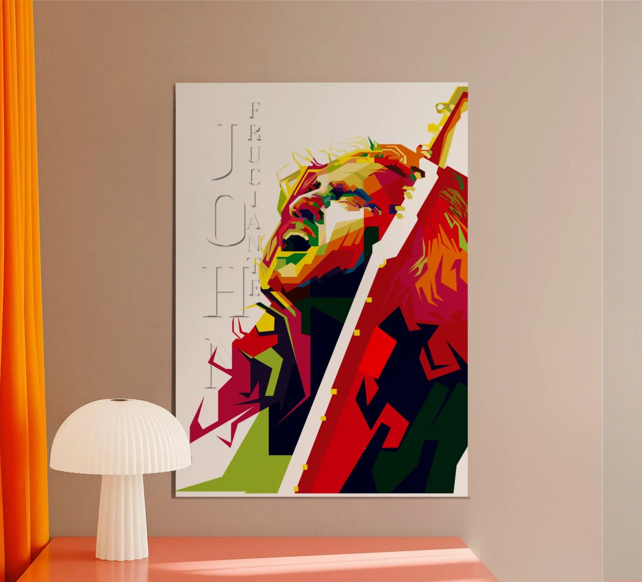 John Frusciante, guitariste du RHCP, en vogue aujourd'hui poster de Artkreator