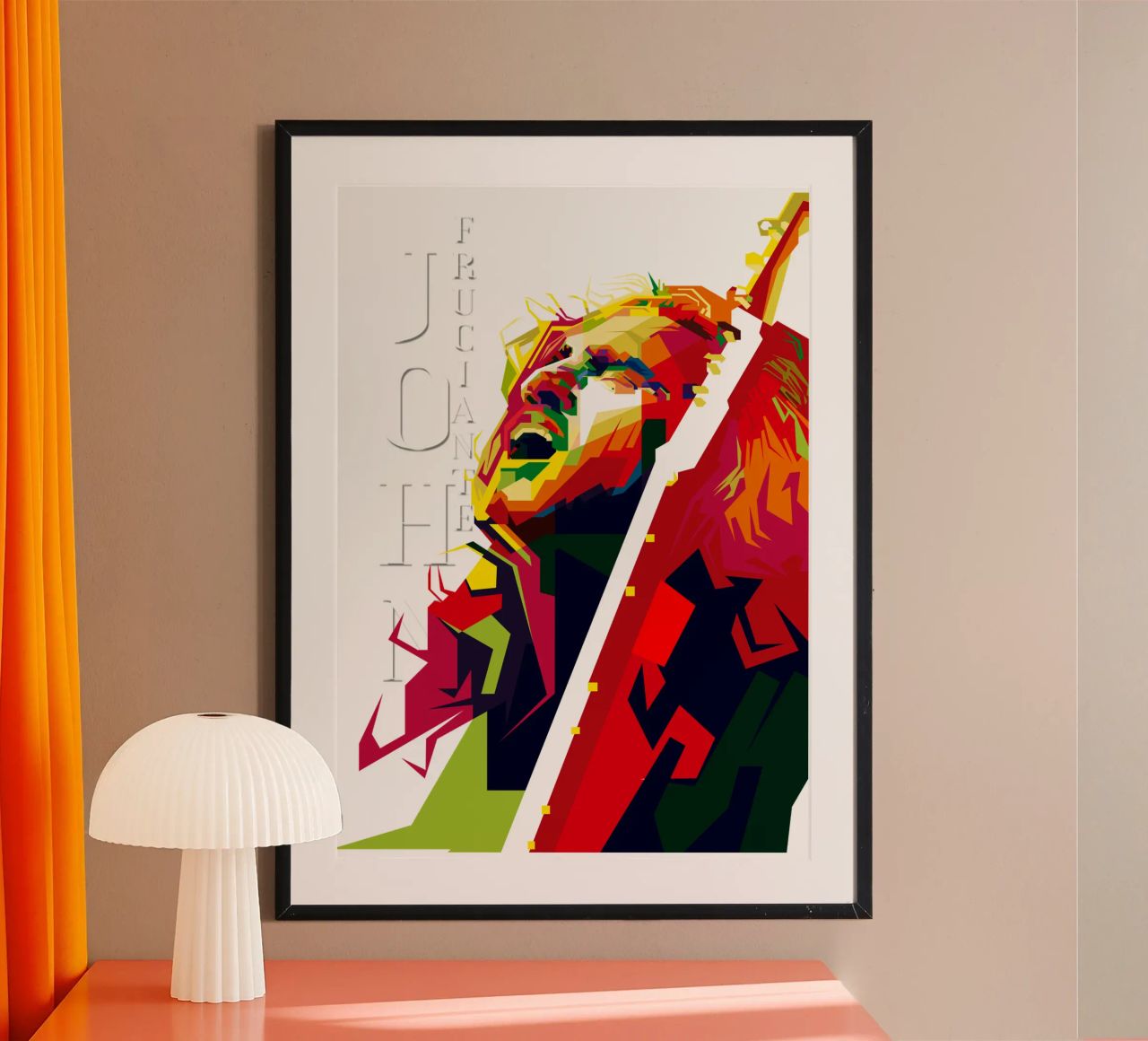 John Frusciante, guitariste du RHCP, en vogue aujourd'hui poster de Artkreator