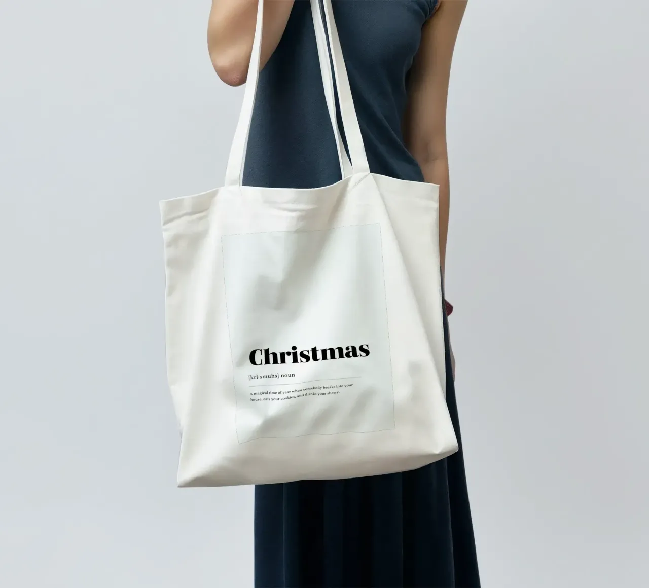 Christmas Cookie Thief Jutebeutel von daylight design studio