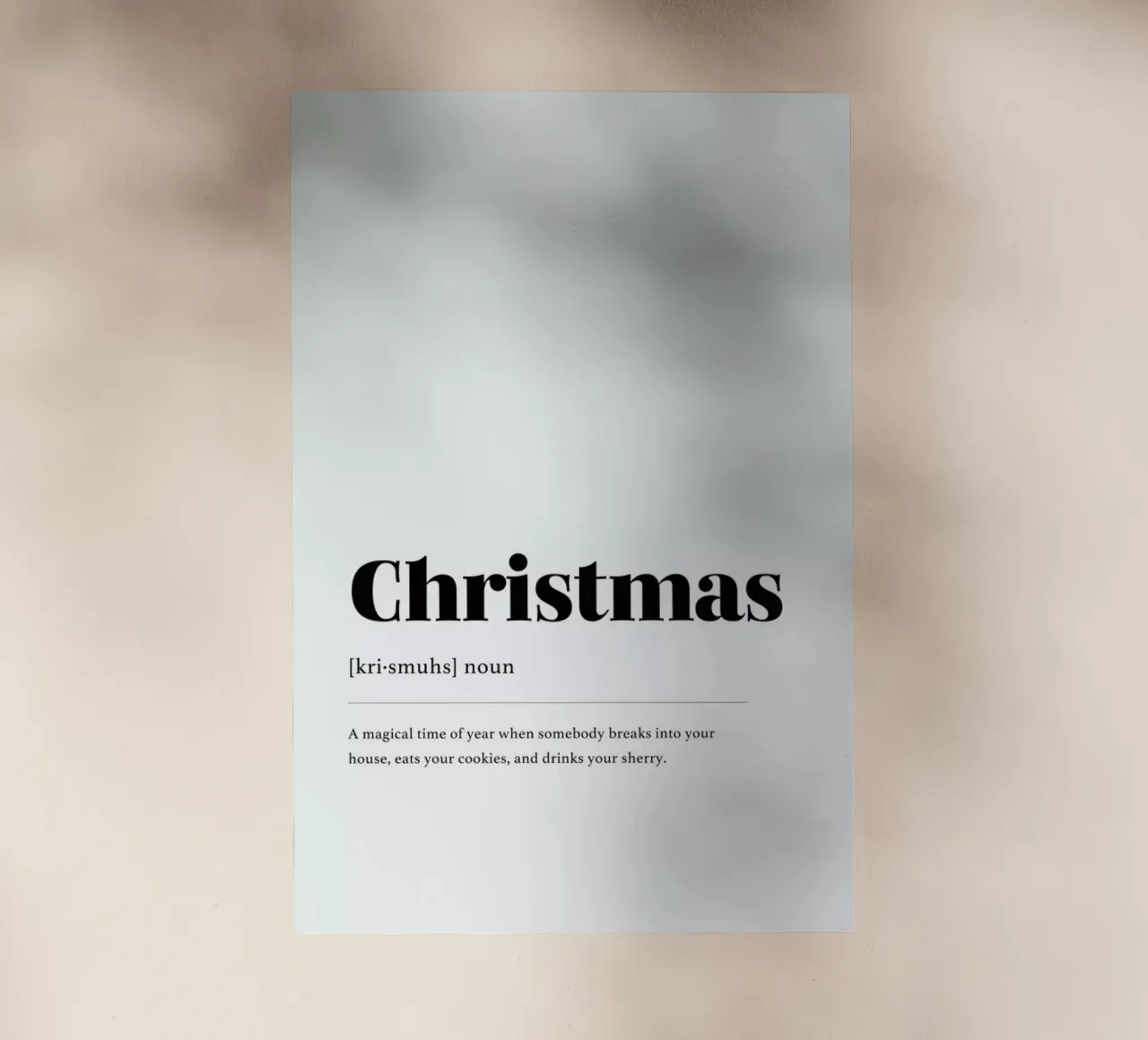 Christmas Cookie Thief pellicola backlit da daylight design studio
