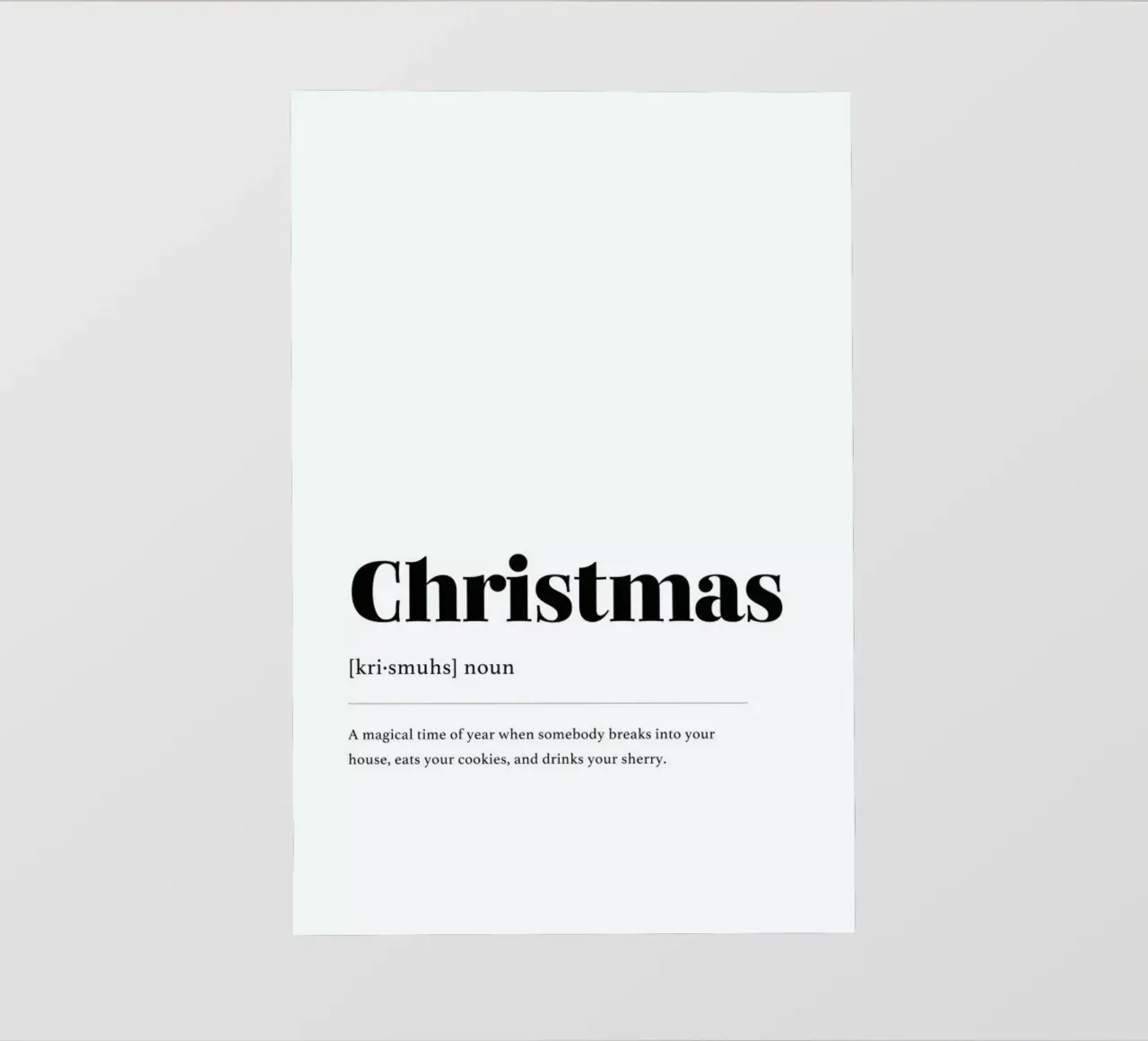 Christmas Cookie Thief pellicola backlit da daylight design studio