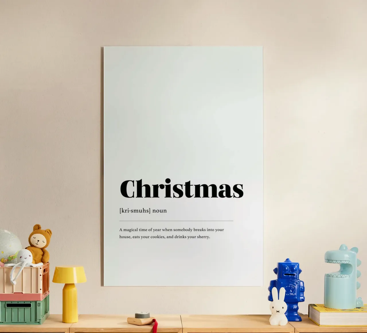 Christmas Cookie Thief plexiglass da daylight design studio