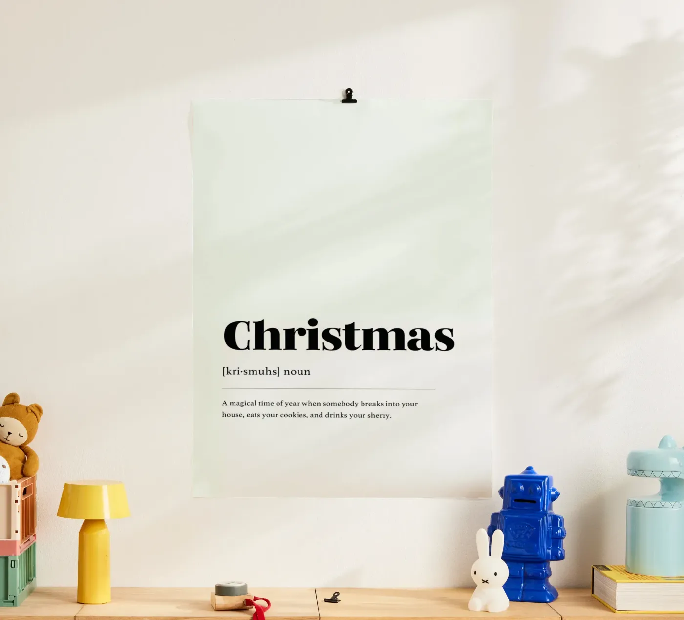 Christmas Cookie Thief poster da daylight design studio