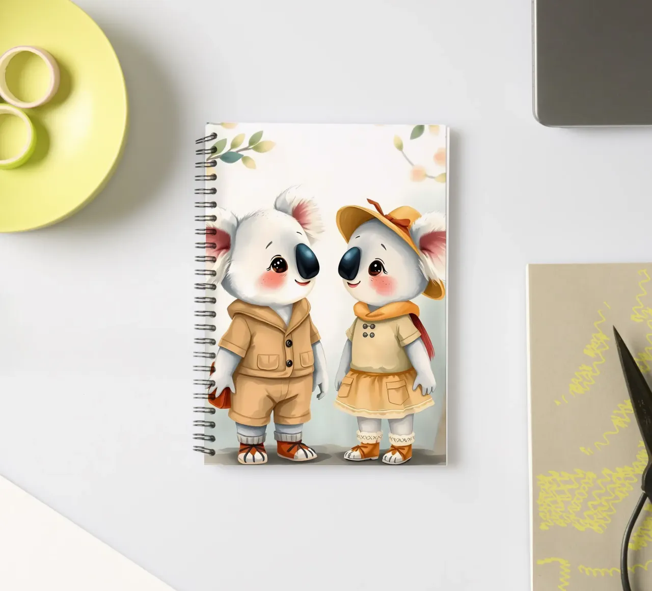 Koala Couple spiral notebook by Anita's Dream