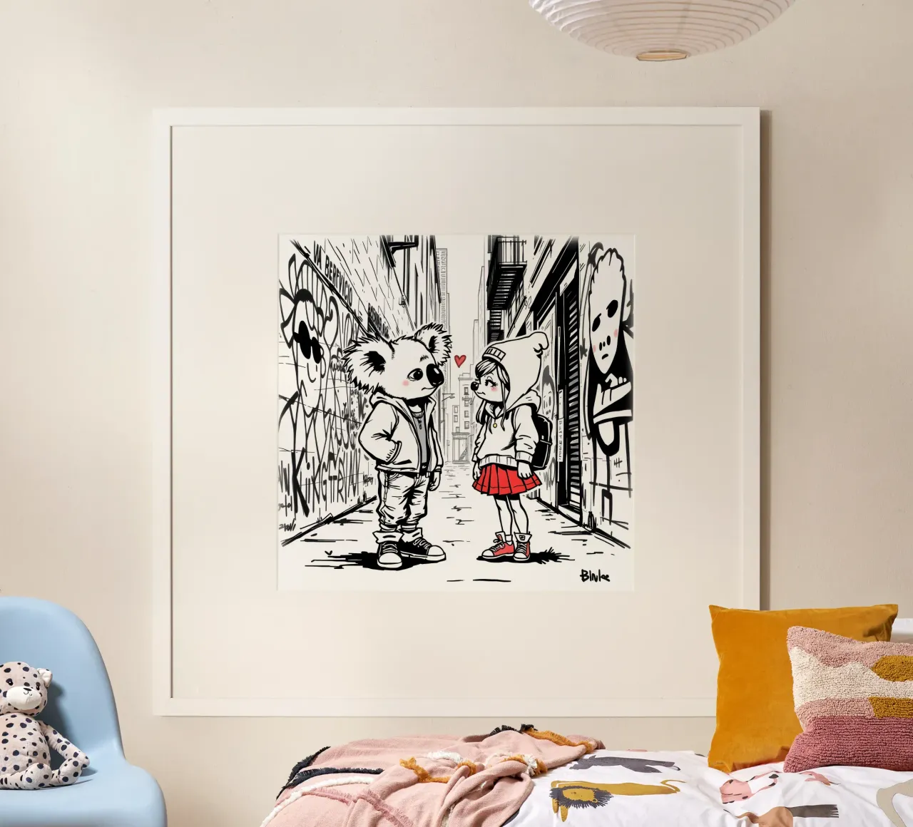 Koala e ragazza poster da Anita's Dream