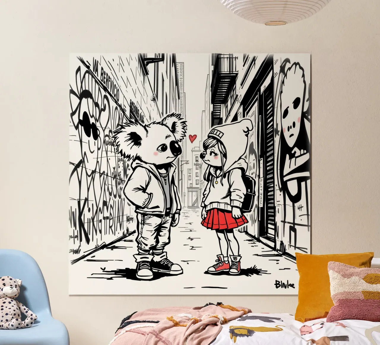 Koala e ragazza poster da Anita's Dream