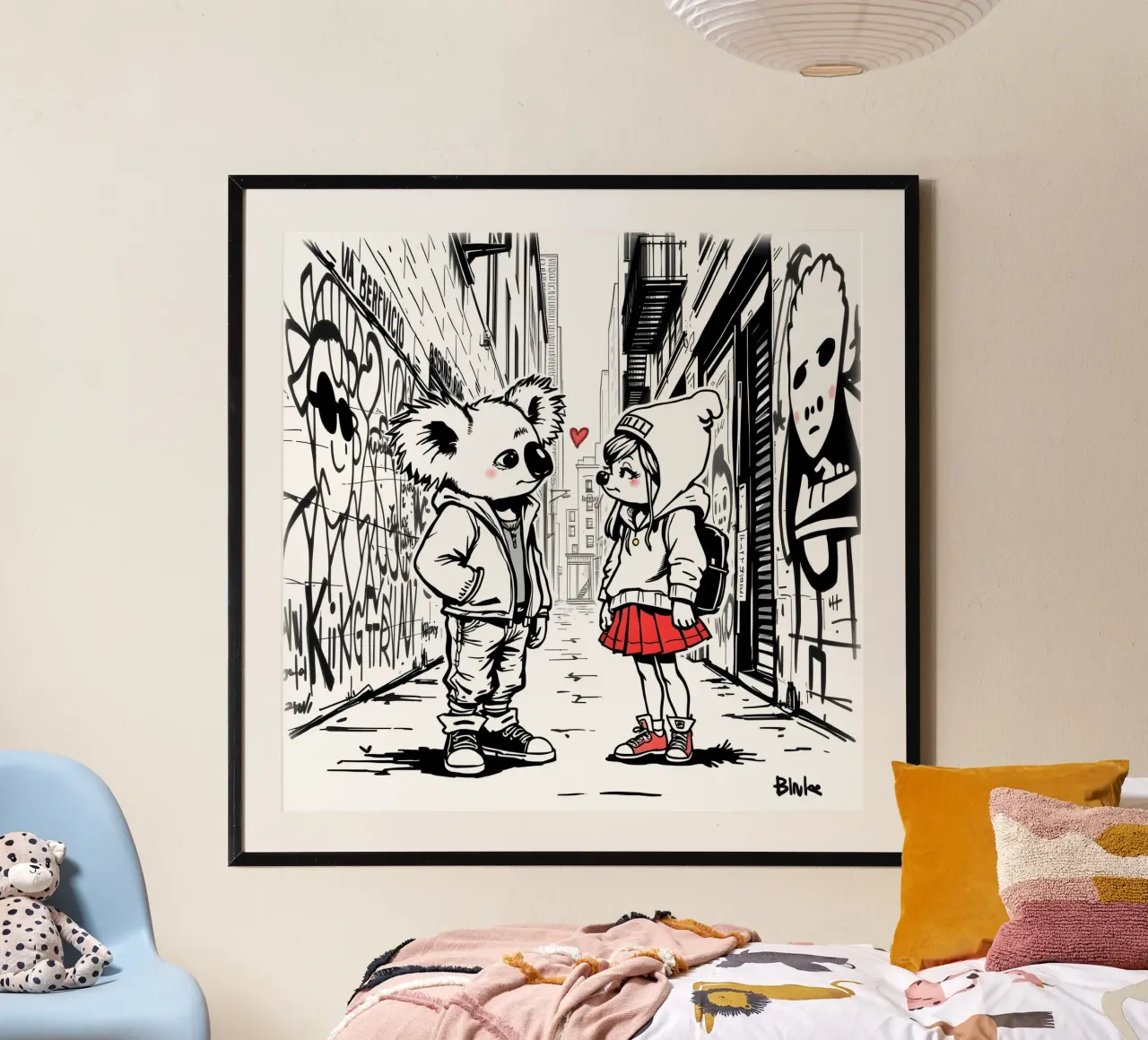 Koala e ragazza poster da Anita's Dream