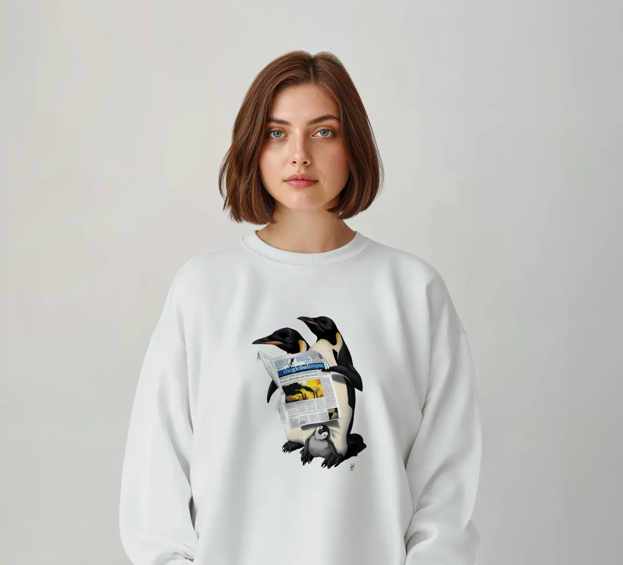 Read All Over (Wordless) sweatshirt by Rob Art | Illustration