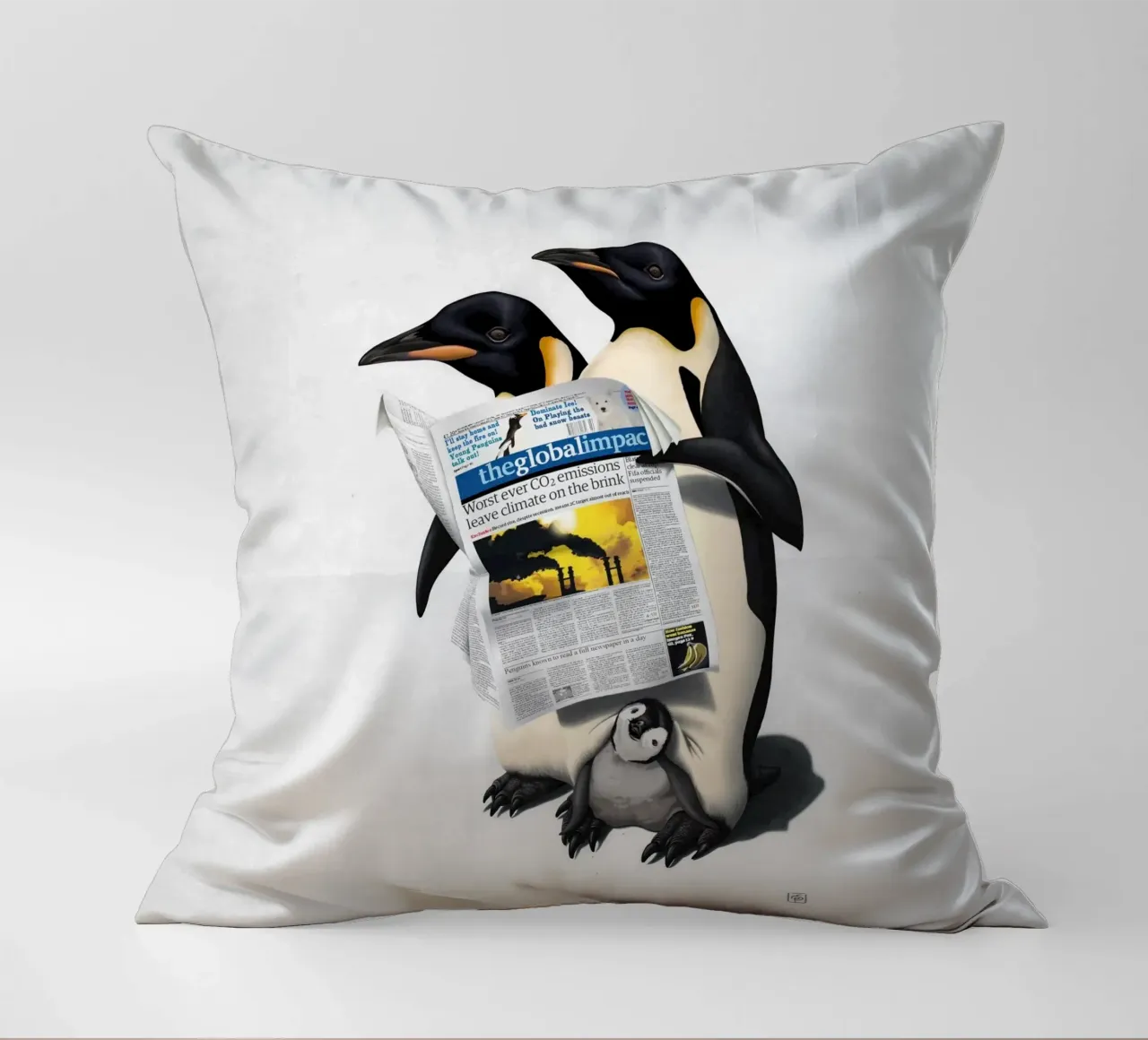 Read All Over (Wordless) cuscino da Rob Art | Illustration