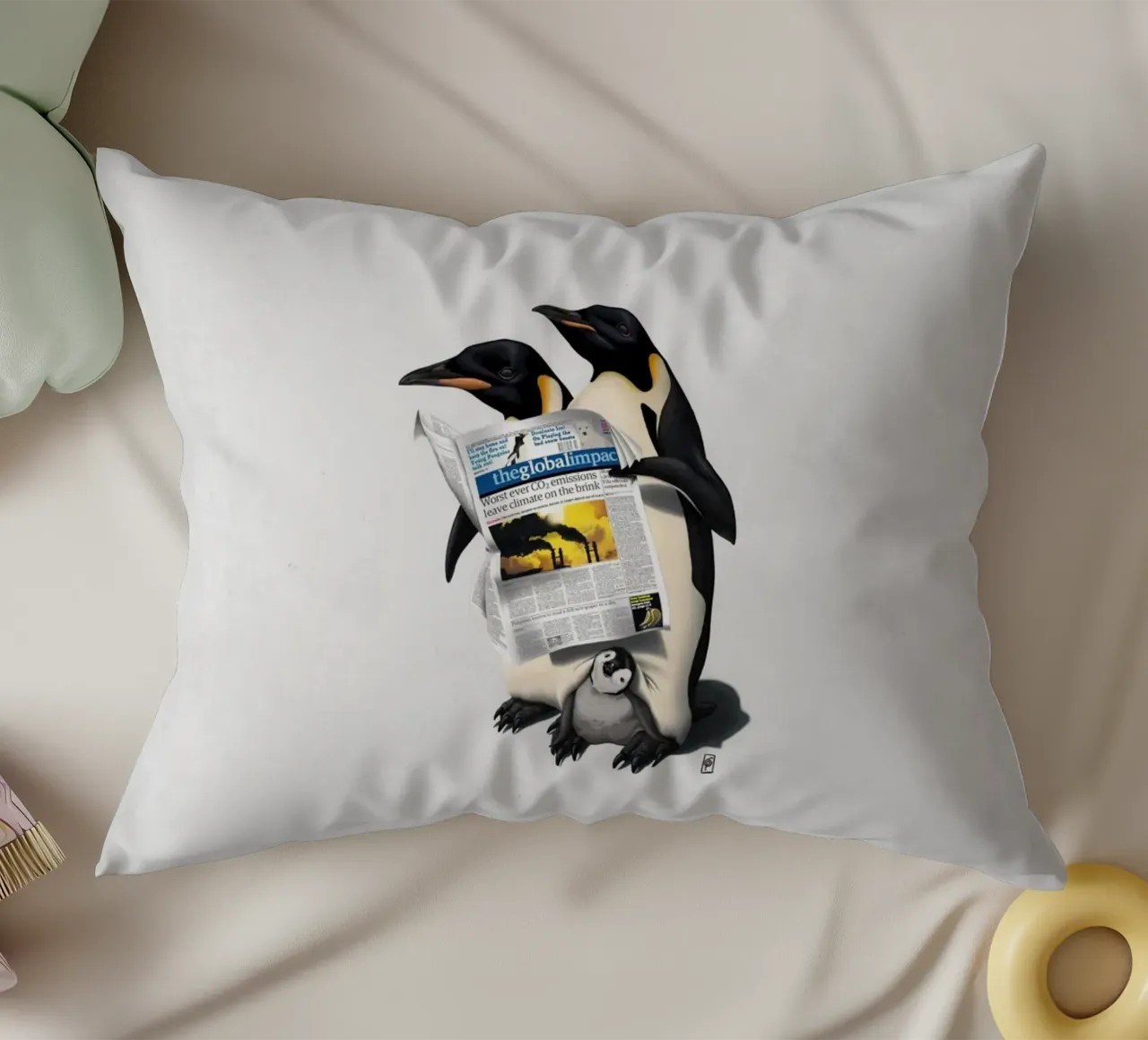 Read All Over (Wordless) cuscino da Rob Art | Illustration