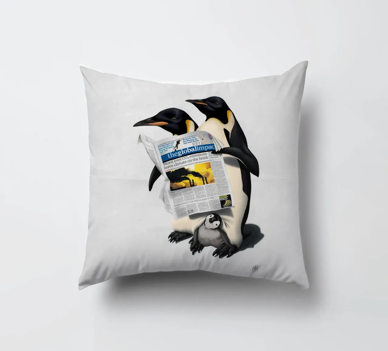 Read All Over (Wordless) cuscino da Rob Art | Illustration