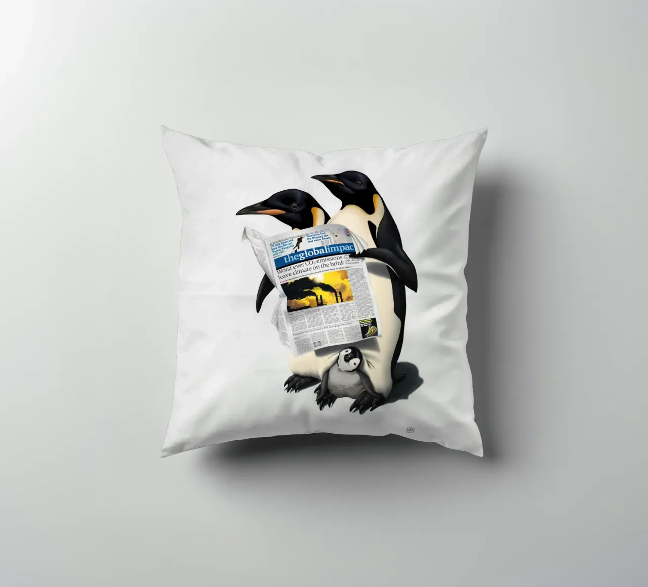 Read All Over (Wordless) cuscino da Rob Art | Illustration