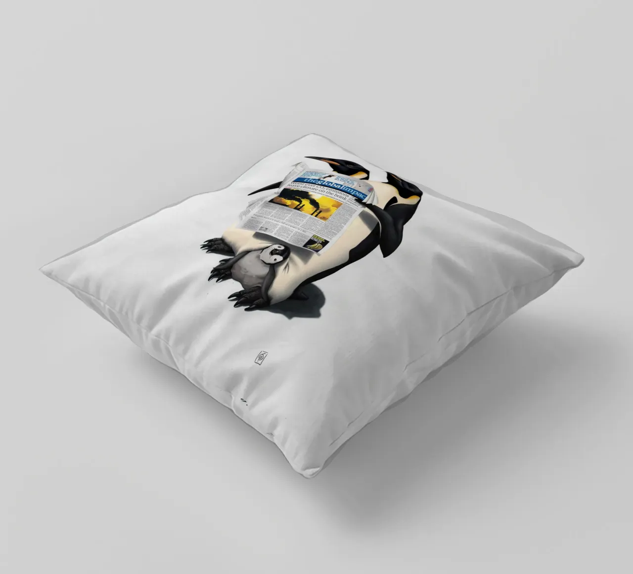 Read All Over (Wordless) cuscino da Rob Art | Illustration