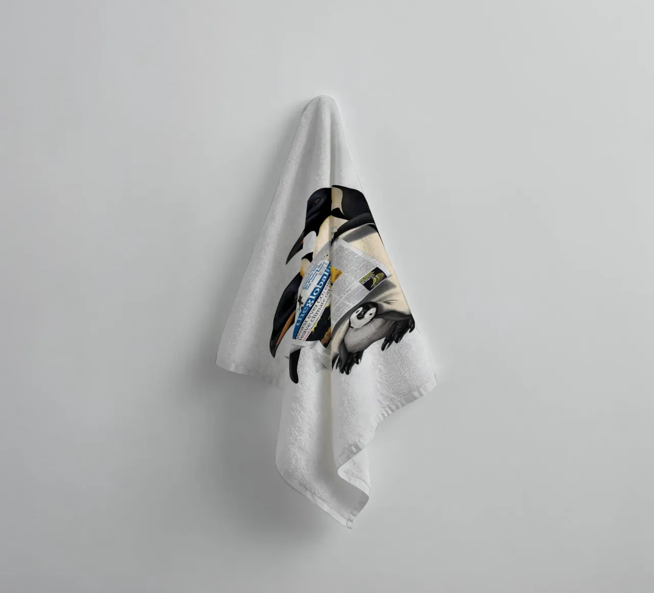 Read All Over (Wordless) towel by Rob Art | Illustration
