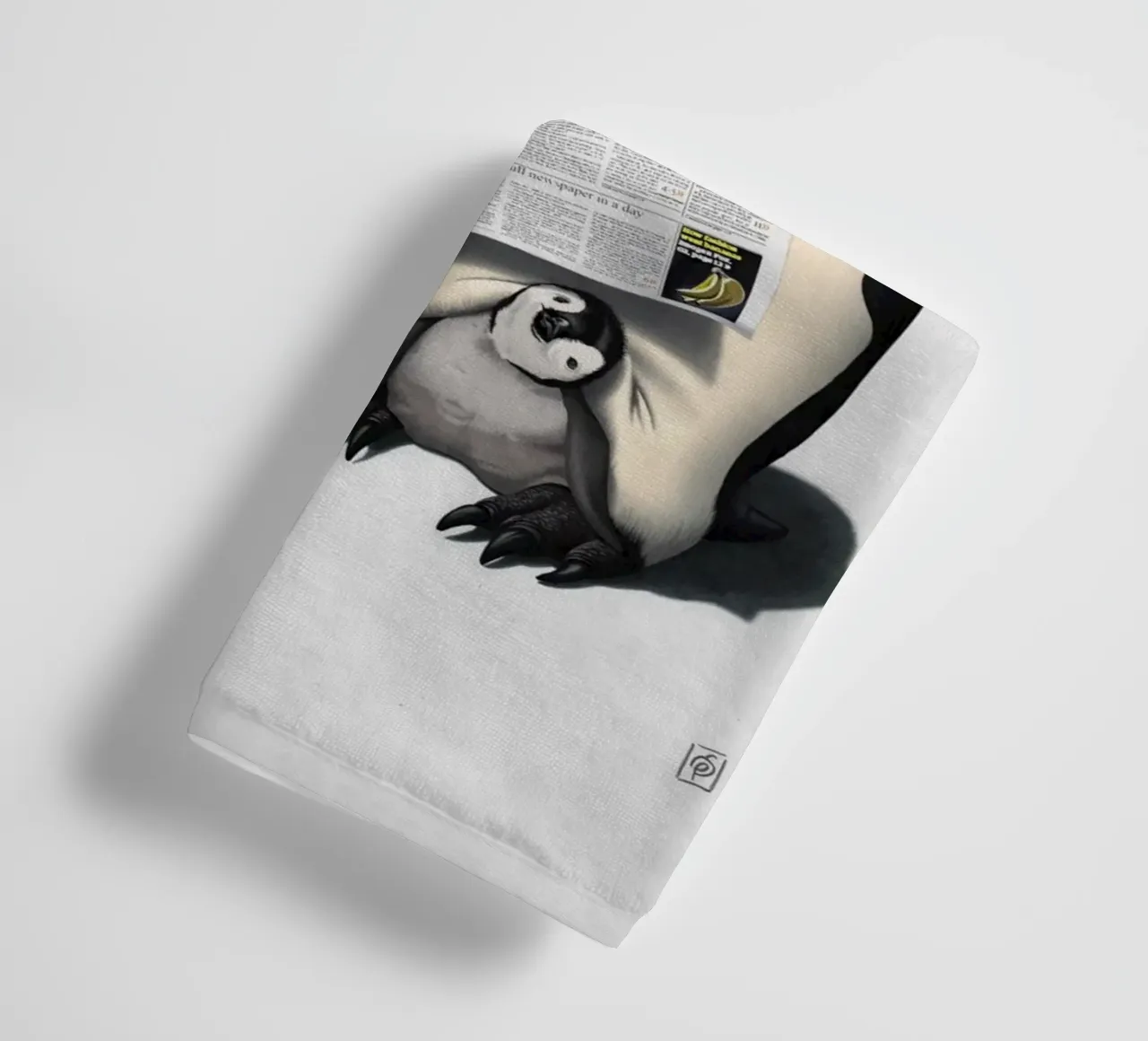 Read All Over (Wordless) towel by Rob Art | Illustration
