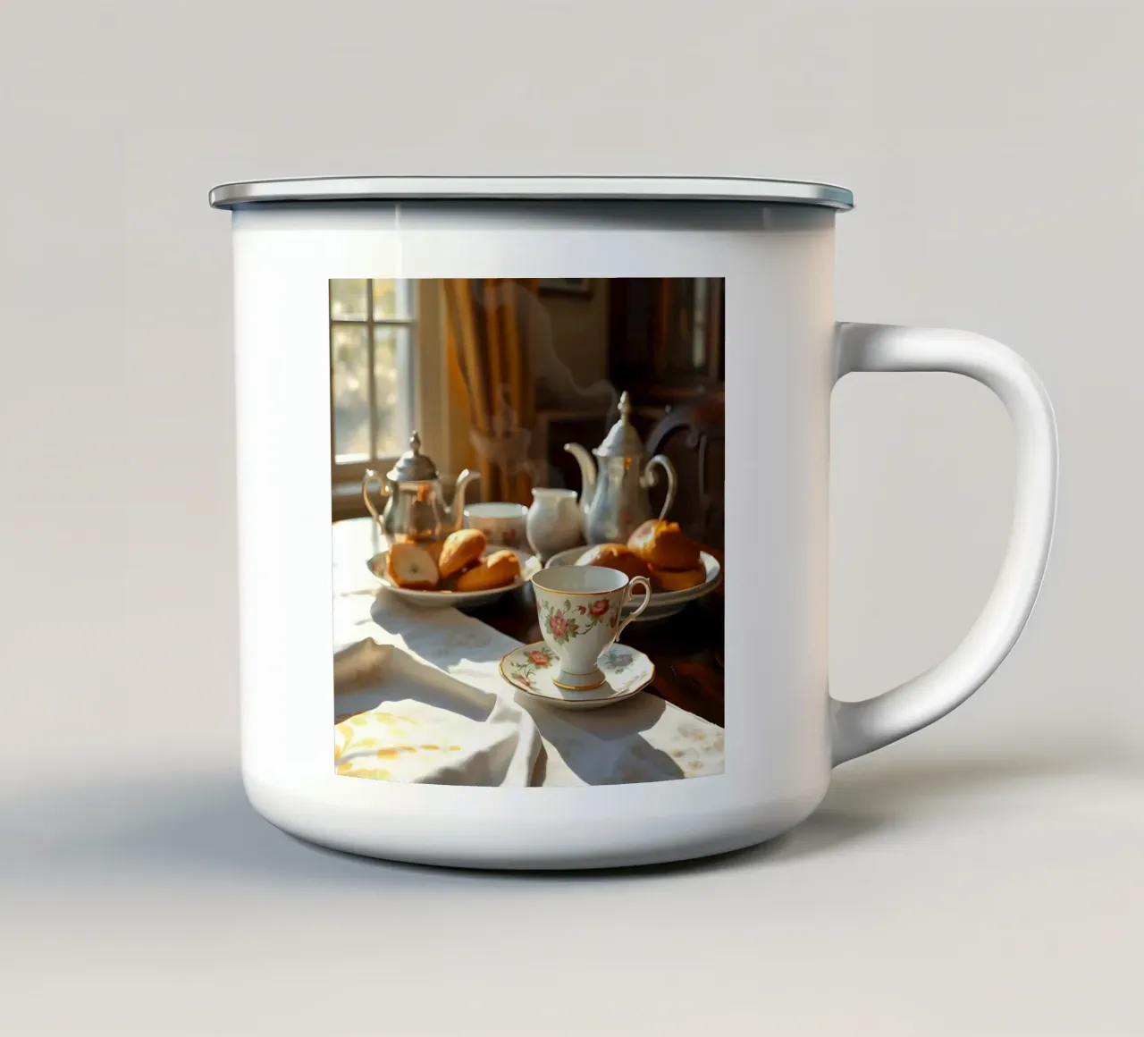 Colazione vittoriana tazza in smalto da Anita's Dream