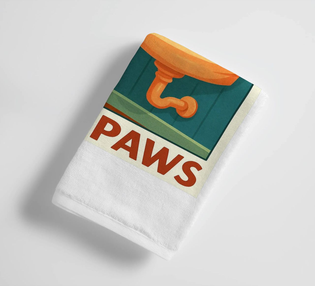 Wash your Paws Black Cat Funny Bathroom Art (Lavez vos pattes, chat noir, art de la salle de bain) serviette de bain de the gindils