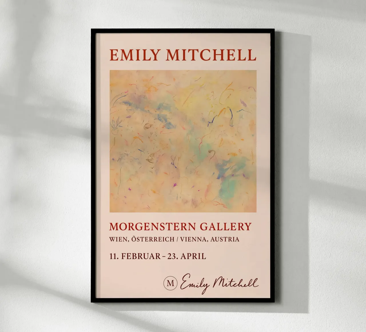 Morgenstern Gallery poster con telaio in legno da treechild