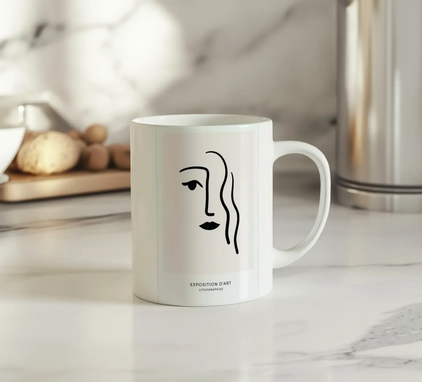 Lithograph I ceramic mug by Graphite