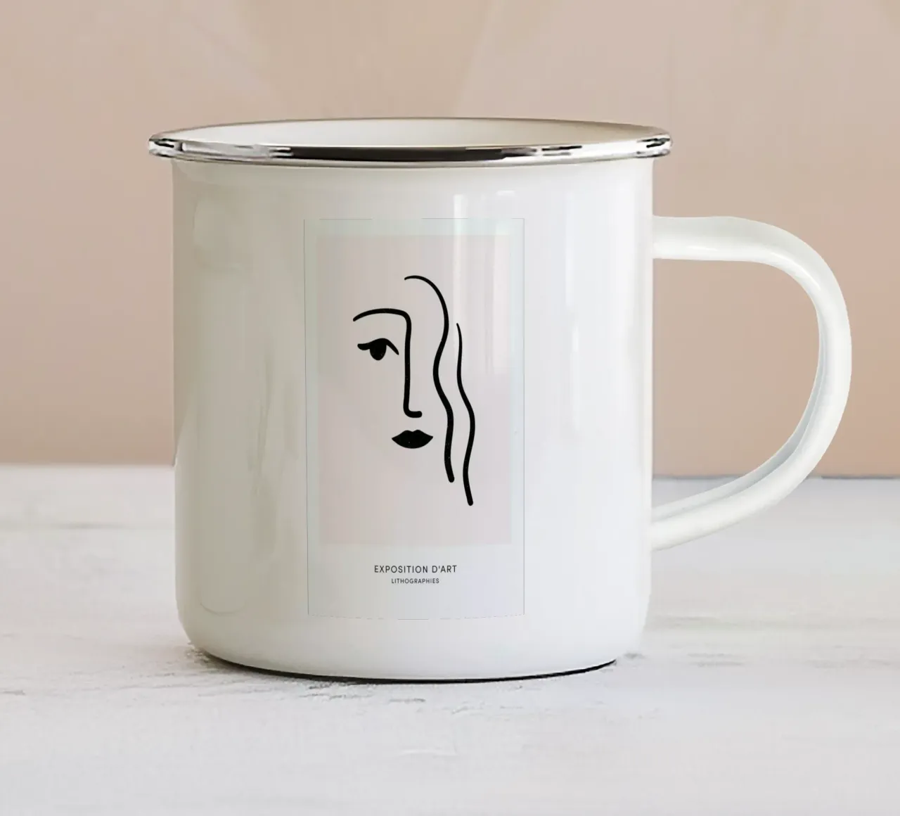 Lithograph I tazza in smalto da Graphite