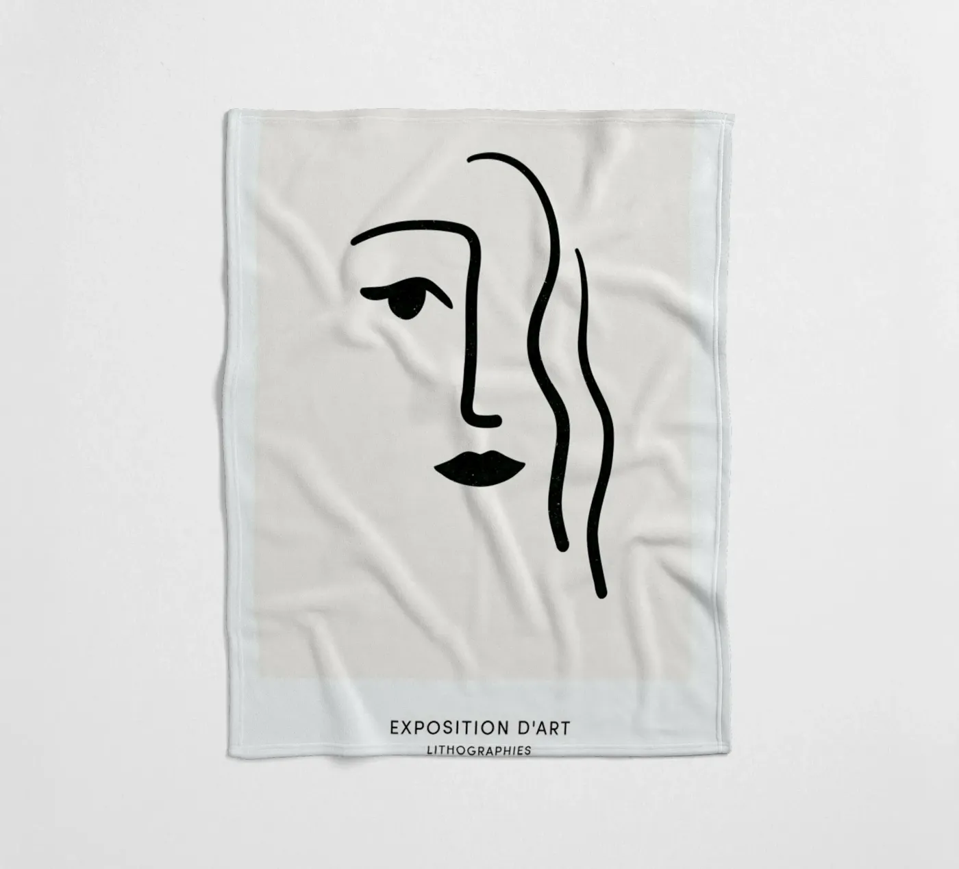 Lithograph I fleecedeken van Graphite