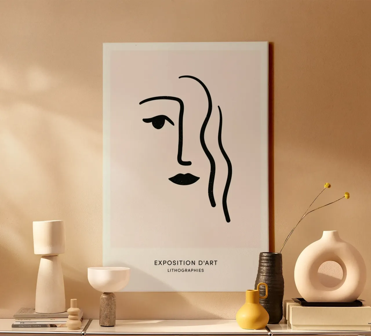 Lithograph I canvas by Graphite