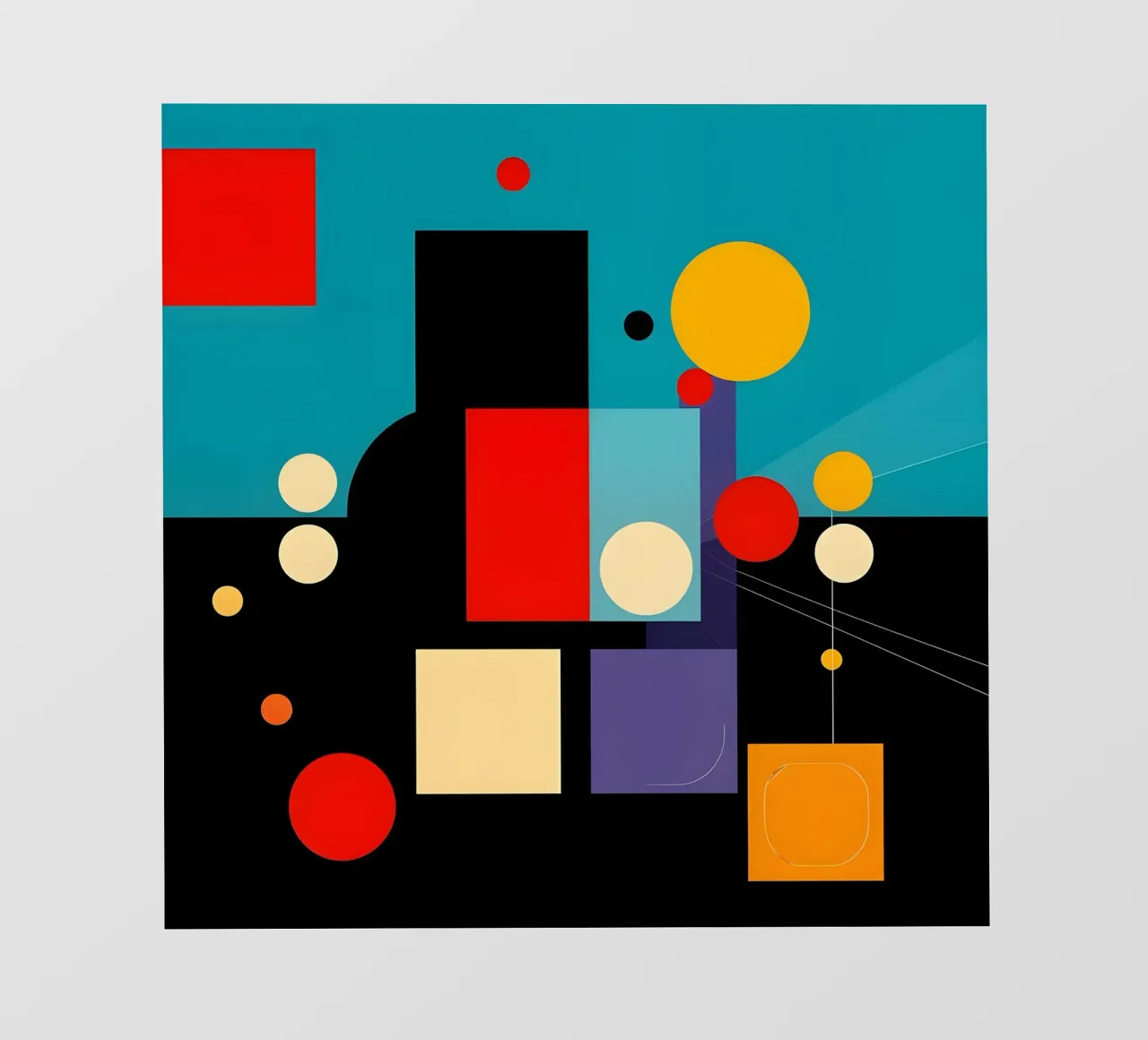 Circles and Squares telo in pvc da Anita's Dream