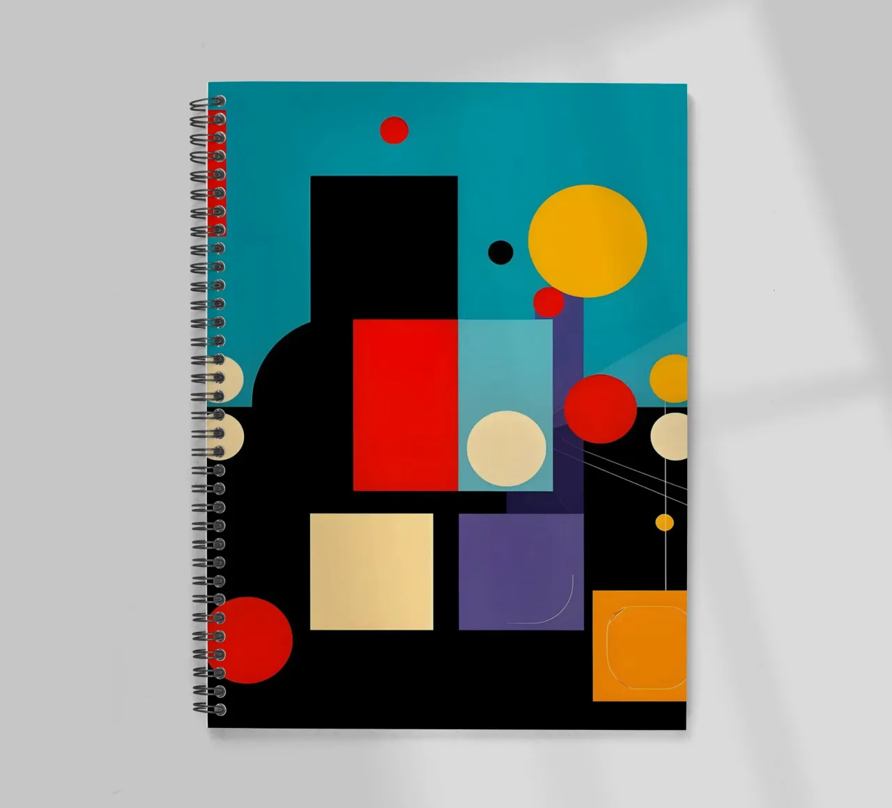 Circles and Squares spiral notebook by Anita's Dream