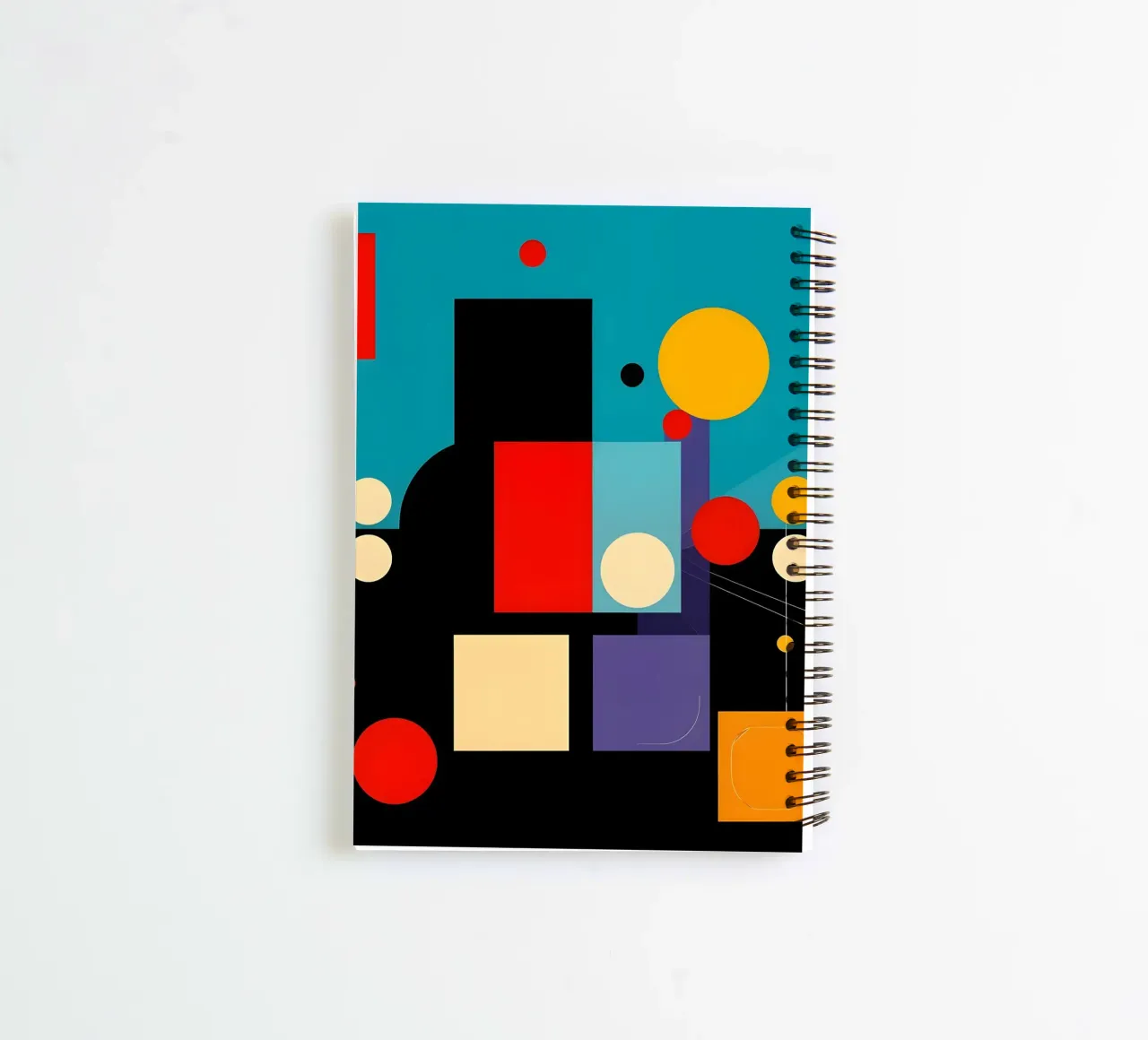 Circles and Squares spiral notebook by Anita's Dream