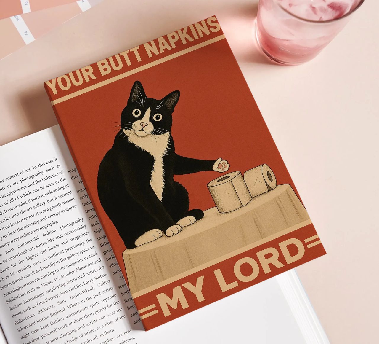 Vos serviettes de table Mon chat carnet de notes de the gindils