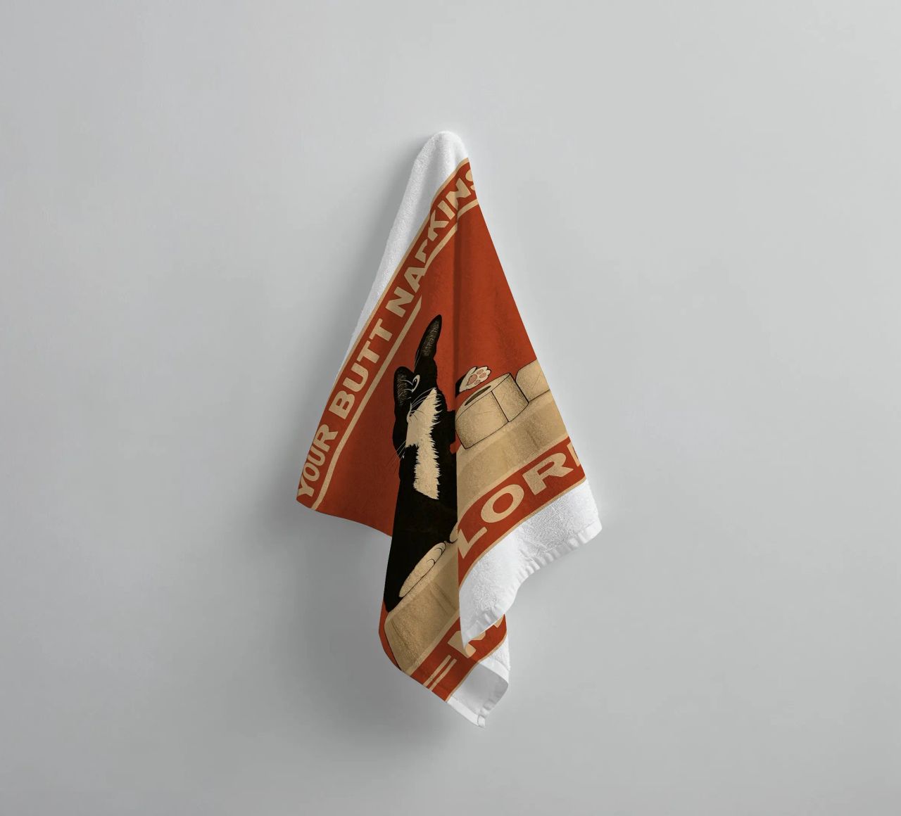 Vos serviettes de table Mon chat serviette de bain de the gindils