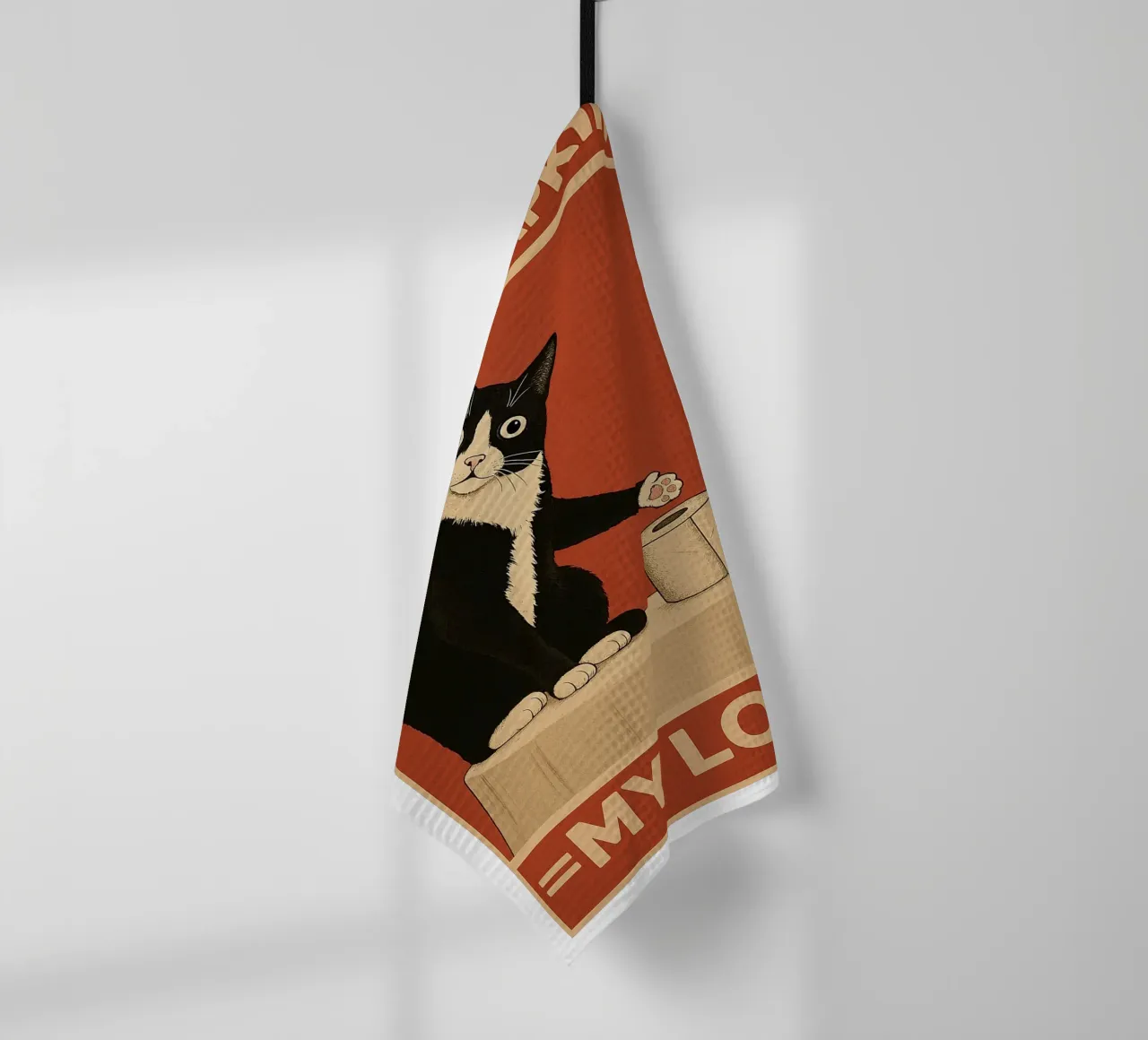 Deine Hinternservietten Meine Katzendame Geschirrtuch von the gindils