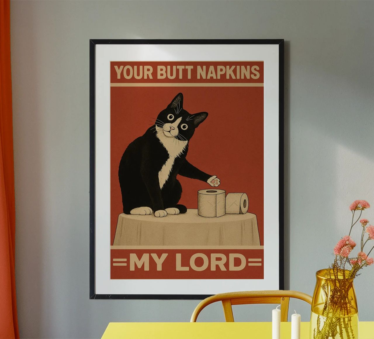Vos serviettes de table Mon chat poster de the gindils
