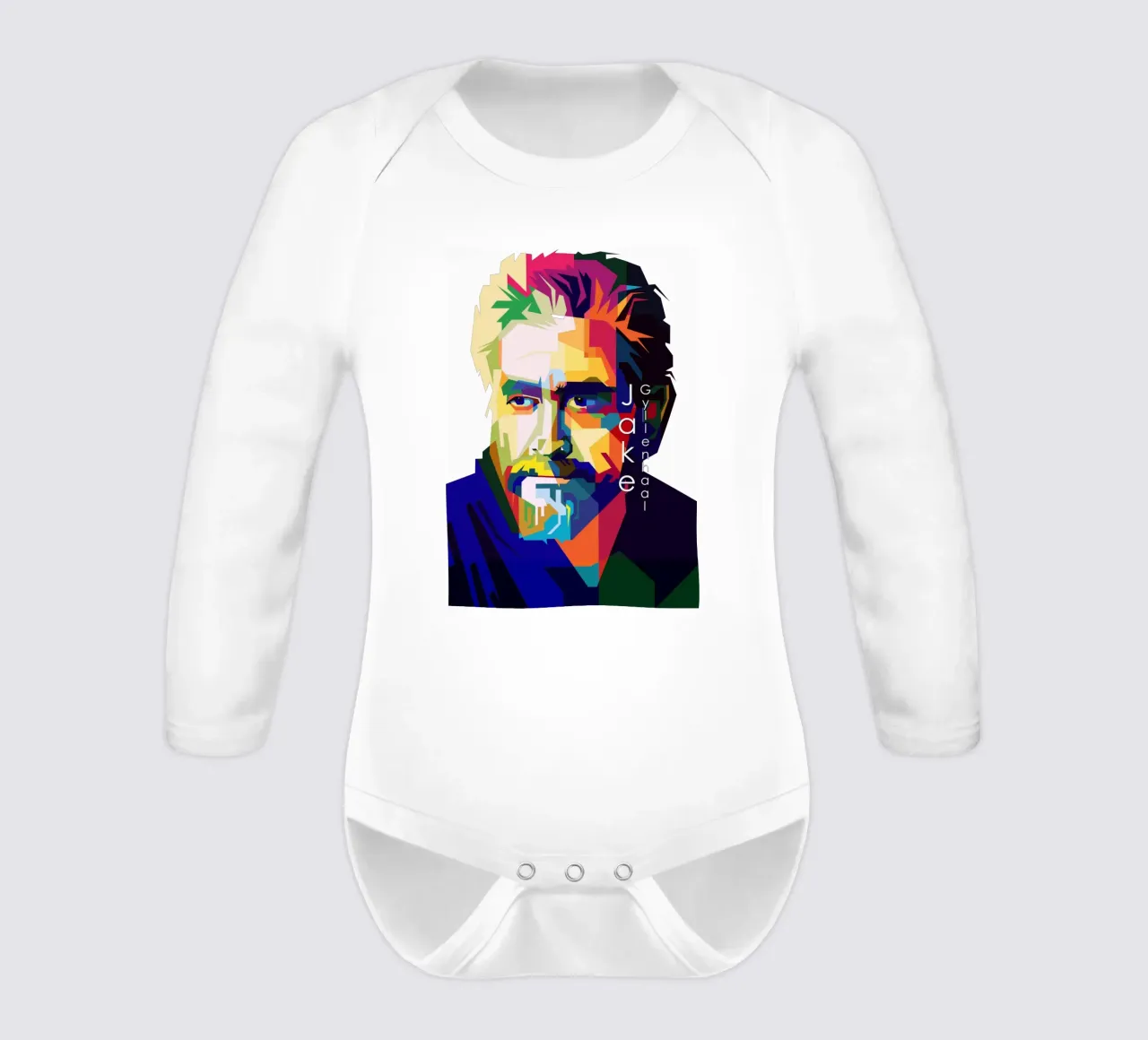 Jake Gyllenhaal Movie Actor Trending Now long-sleeve baby romper by Artkreator