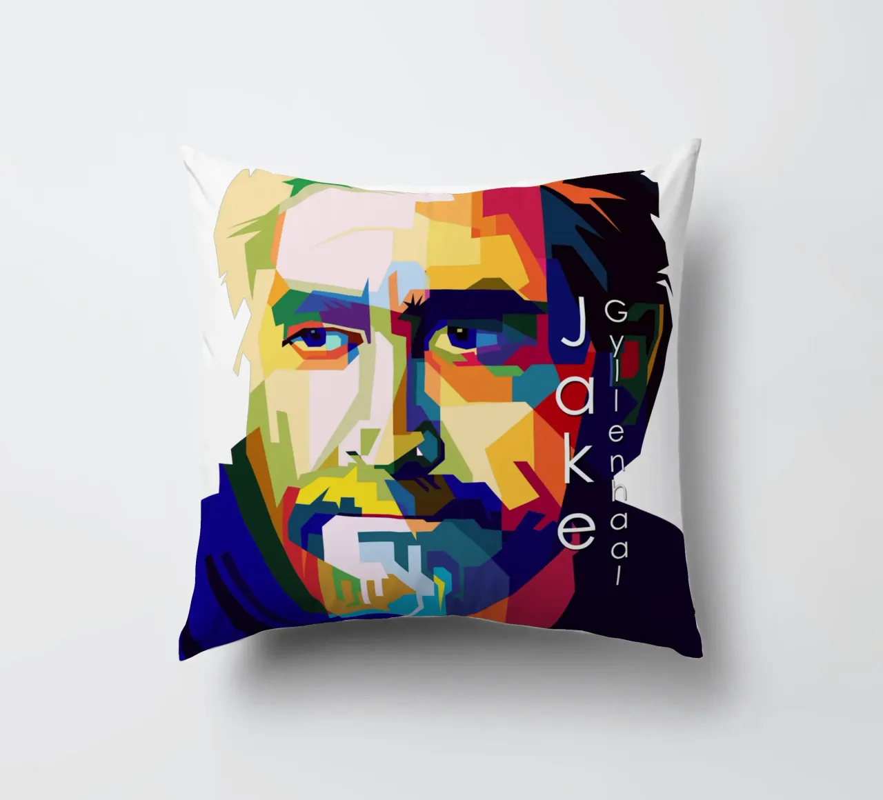 Jake Gyllenhaal Movie Actor Trending Now decorative cushion by Artkreator