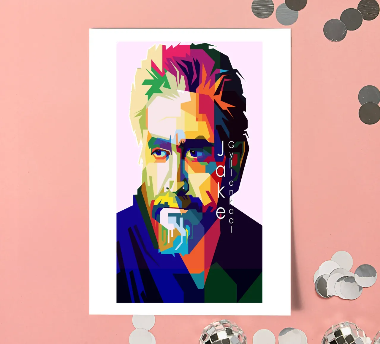 Jake Gyllenhaal Attore cinematografico Trending Now foglio adesivo da Artkreator