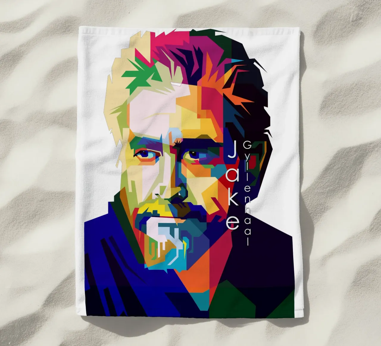 Jake Gyllenhaal Attore cinematografico Trending Now telo mare da Artkreator