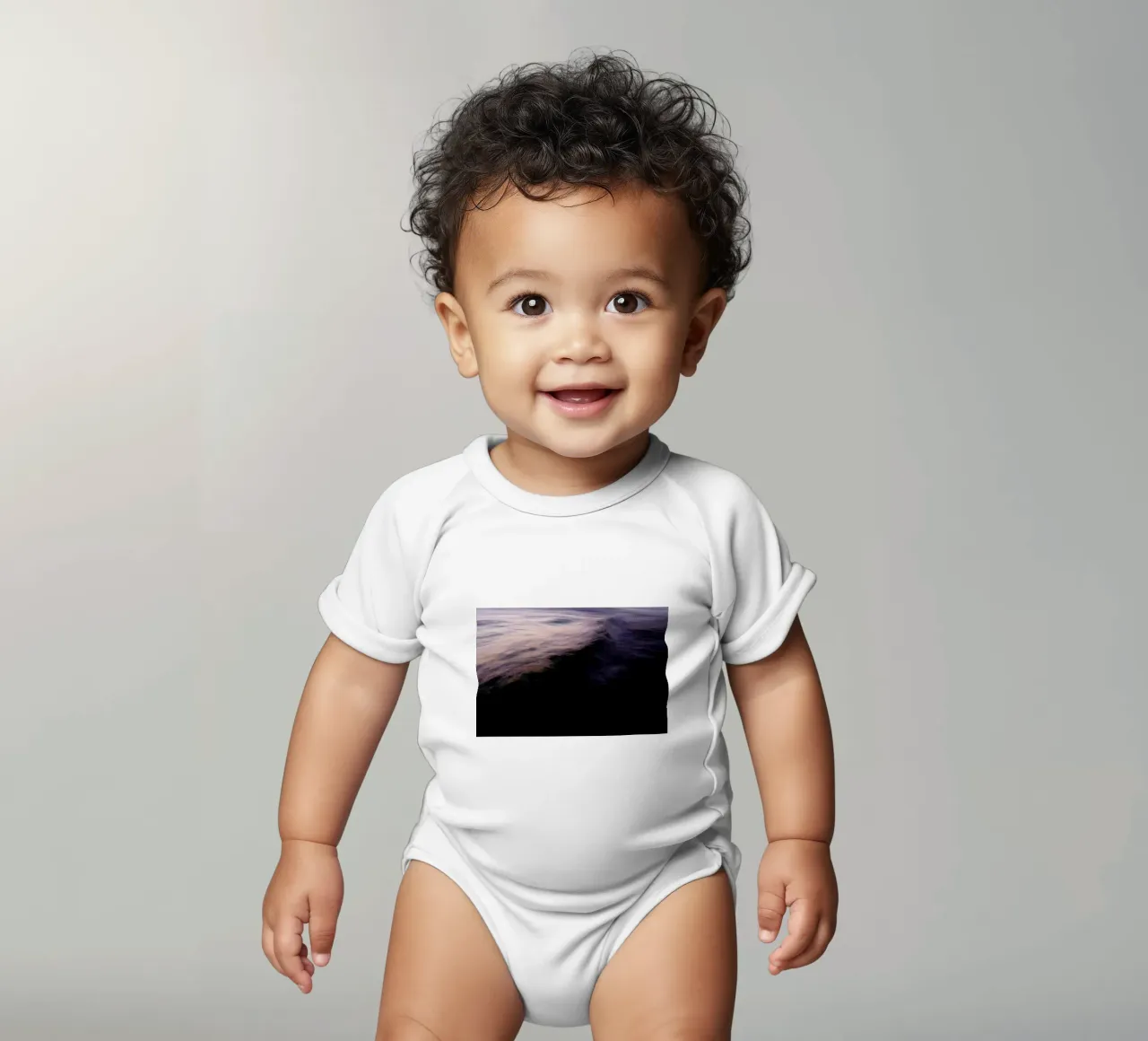 The Uniqueness of Waves XVII body neonato maniche corte da Tal Paz-Fridman