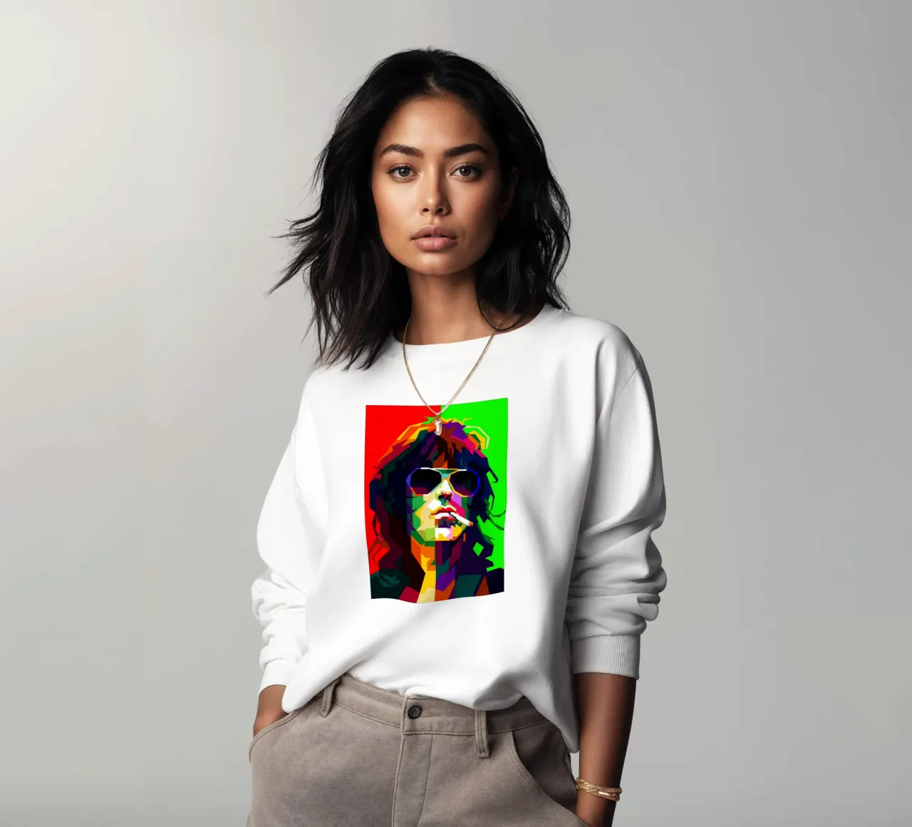 Keith Richards Rock Music Guitar WPAP Trending Now sweatshirt by Artkreator